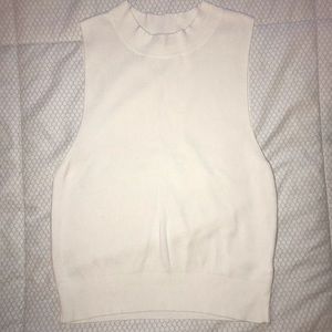 Classic chic high neck sweater tank